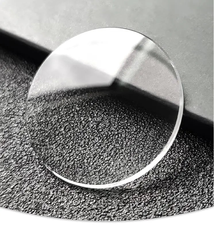 1.2mm Edge Thick Single Domed Watch Crystal 40mm-45mm Clear Magnifying Round Convex Glass W4350