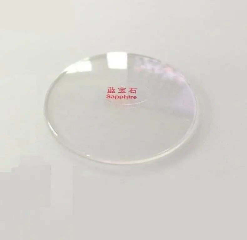 2.0mm Edge Thick Double Domed Sapphire Watch Glass 36mm Diameter Curved Crystal W3210