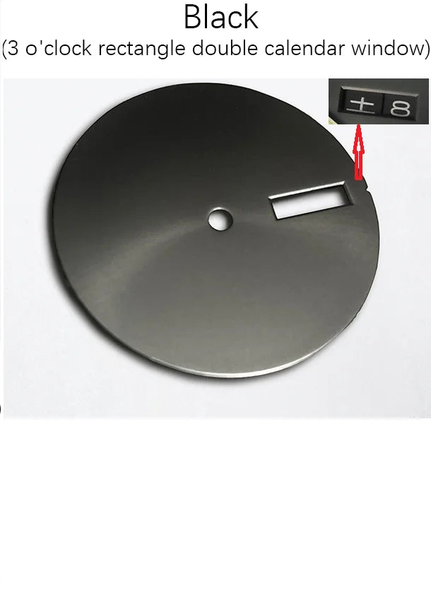 28.5mm Black Replacement Watch Dial for Skx007 Skx009 Movement NH35A NH36A 4R 6R