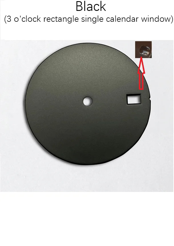 28.5mm Black Replacement Watch Dial for Skx007 Skx009 Movement NH35A NH36A 4R 6R