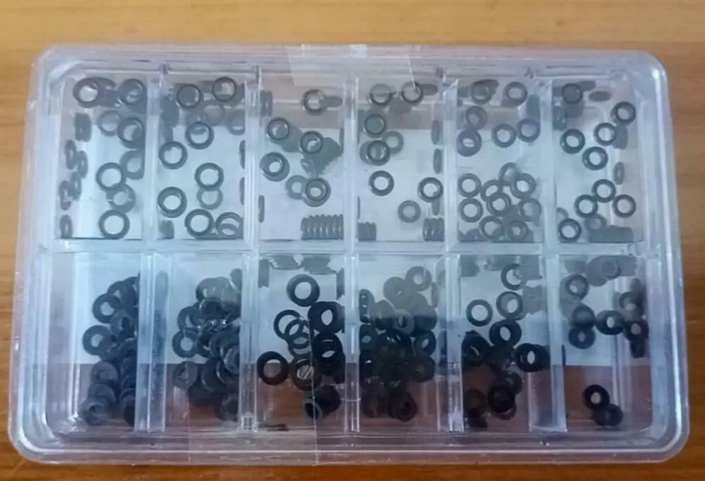 Assortment of Waterproof Rubber O Ring Mixed Round Flat Gasket for Big Watch Crown Repair W5512