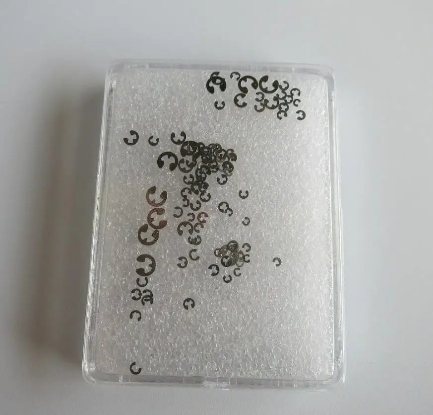 6031B9 Assorted 10 Sizes Chronograph Watch Pusher Button S/S E Clip Circlip Ring 90PCS/set