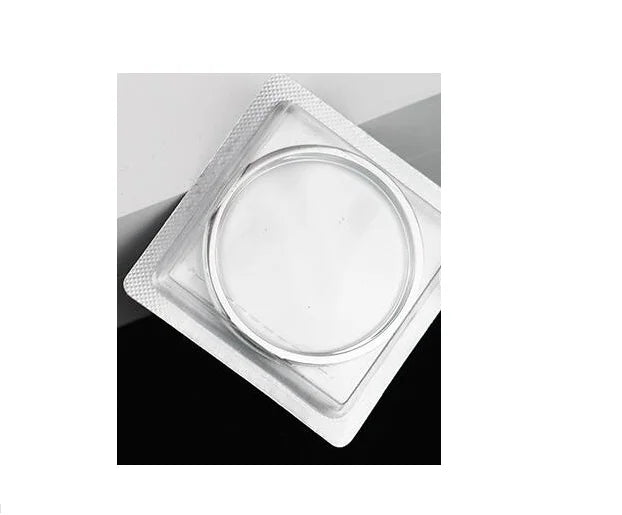 Replacement Glass Watch Crystal with Steel Color Edge Ring for K76271 K76222 K76211 K7622109