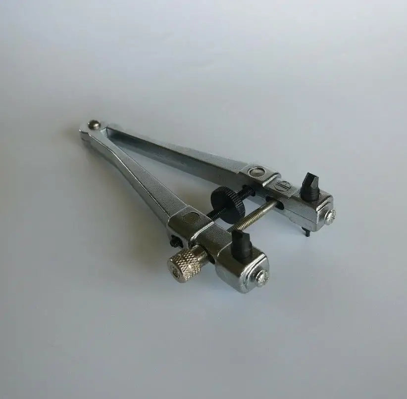 35mm V-shape Screw Watch Back Case Opener Wrench with 2 Bits