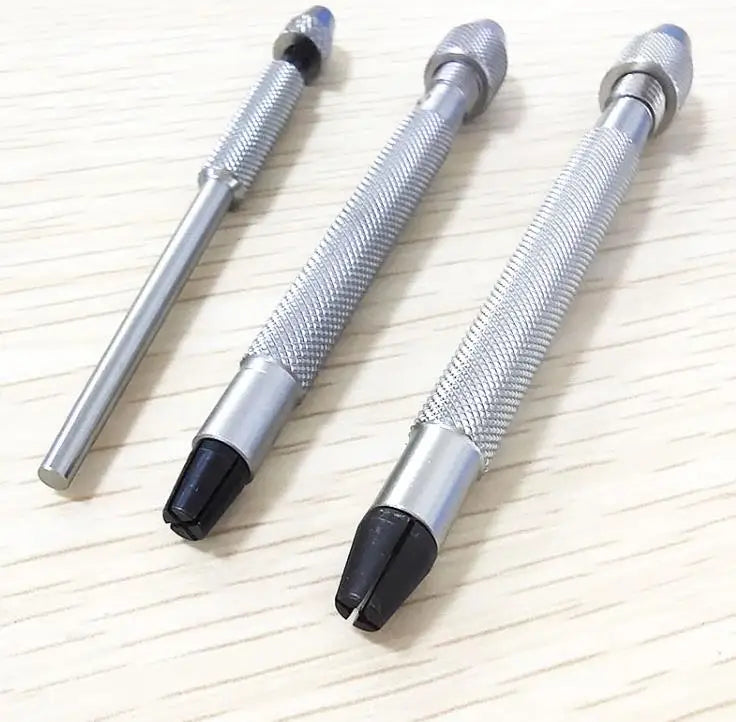 NO.30026 Assortment of 3PCS Watch Repair Pin Vice 0-2mm Vise Tool for Holding Drill Bit Screw Stem