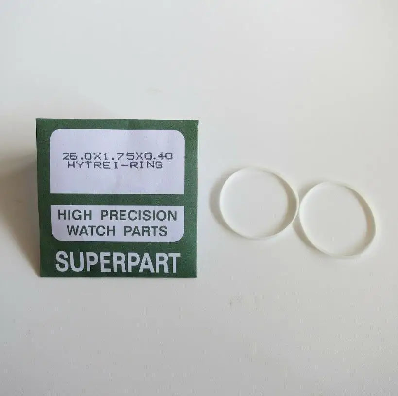 1.75mm Height Waterproof Watch Glass Gasket 16mm to 40mm Diameter Plastic I-ring 0.4mm Width Seal for Watch Crystal W0302