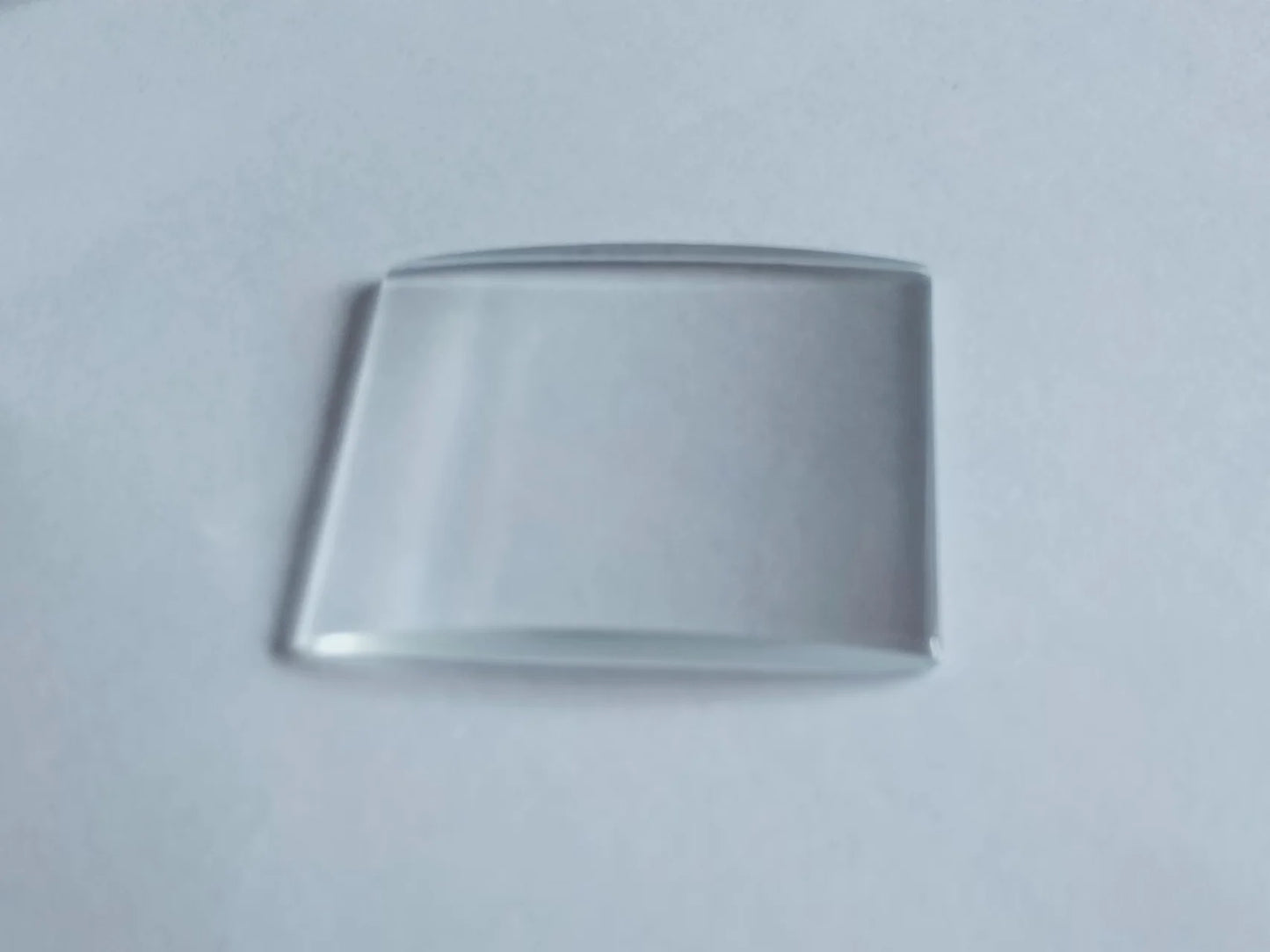 Rectangular Single Domed Watch Crystal 34mmX34mm Magnifying Glass W0629