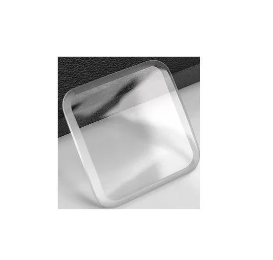 Square Single Domed Watch Crystal Mineral Glass Replacement 25.5mmx25.5mm for SAN