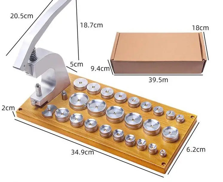 China Made 5500 Watch Caseback Press Cover Closer Tool Crystal Presser Set of 25 Alloy Dies Included for Watchmakers W5500A