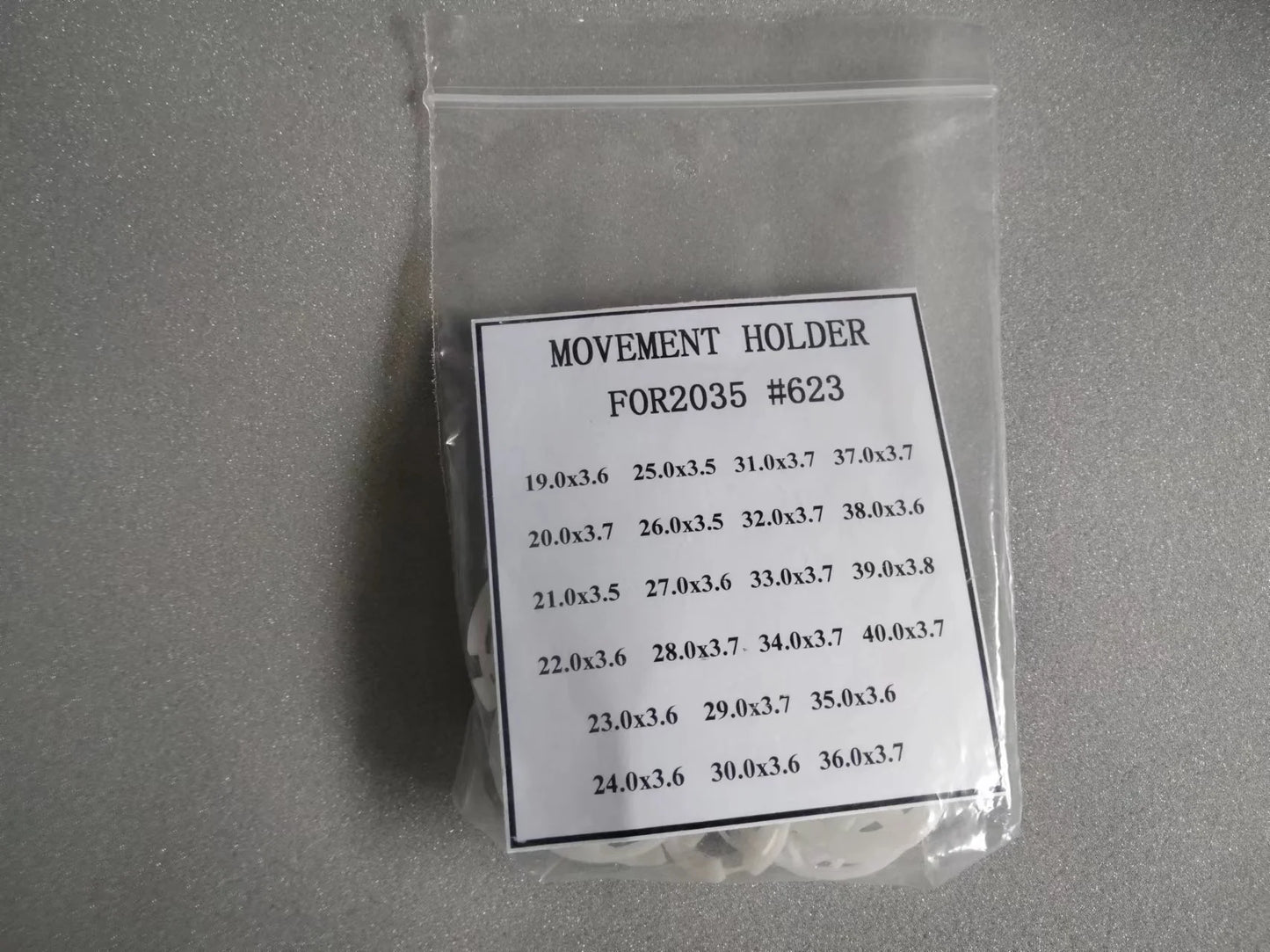 Set of 22pcs Different Sizes Plastic Watch Movement Holder Spacer Ring for 2035 Case