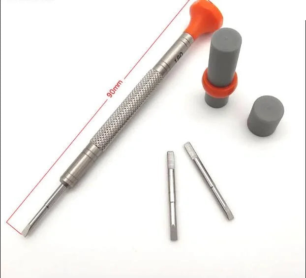 W1180 Set of 6pcs Plastic Top Watch Repair Screwdriver with 0.8mm 1.0mm 1.2mm 1.4mm 1.6mm 1.8mm Flat Head Blades