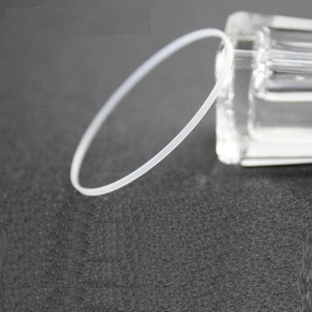 1.70mm Height Waterproof I Ring 25mm to 34.5mm Inner Diameter Plastic Gasket 0.4mm Width for Watch Crystal Round Glass W4046