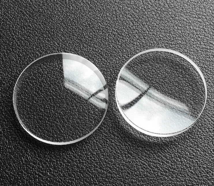 3.0mm Edge Thickness Double Domed Mineral Watch Crystal Round Watch Glass 28mm to 34mm W2426