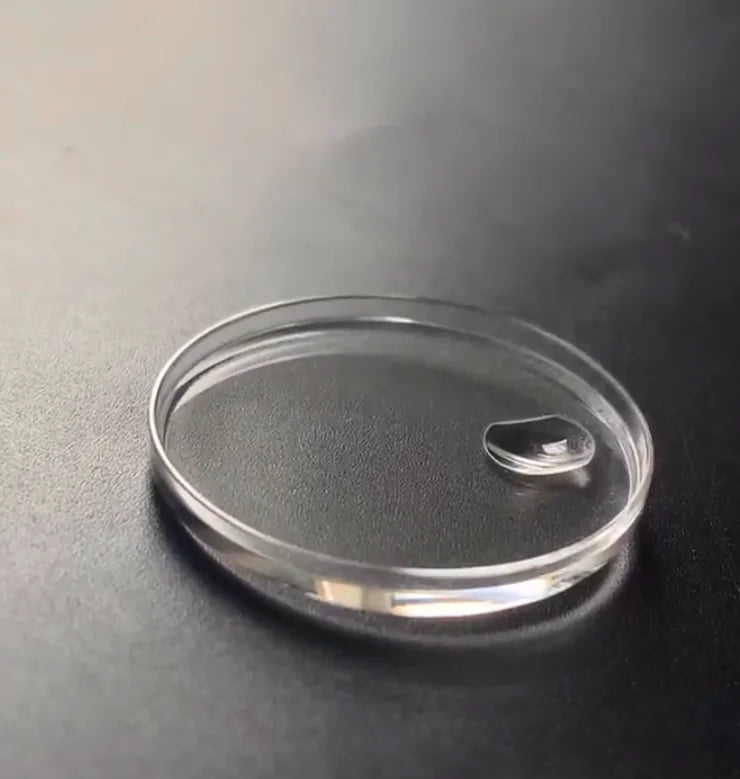 W0838 Replacement Plexiglass Watch Glass Plastic Cover with Magnifier for R 1601 Watch Face