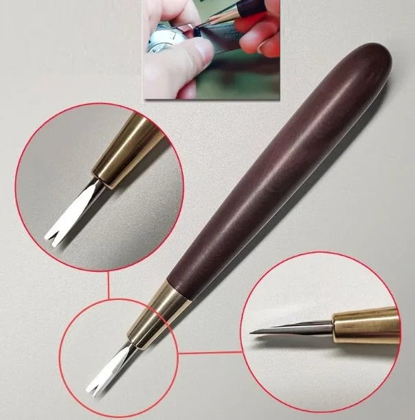 Leather Watch Bracelet Removal Tool Watch Strap Remover with V Shaped Fork for Watchmakers W6713