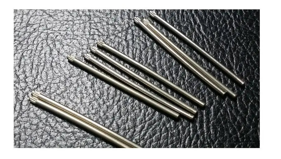 100PCS/bag 1.3mm Thick Stainless Steel Knurled Ends Watch Bracelet Band Link Pin 14mm 20mm 24mm W2399