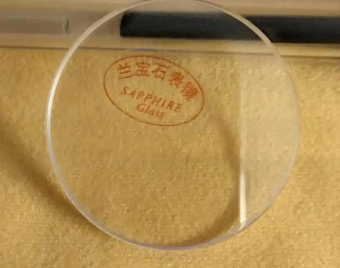 1.9mm Thickness Flat Sapphire Watch Glass 35mm Diameter Round Crystal for Watch Repair W1691