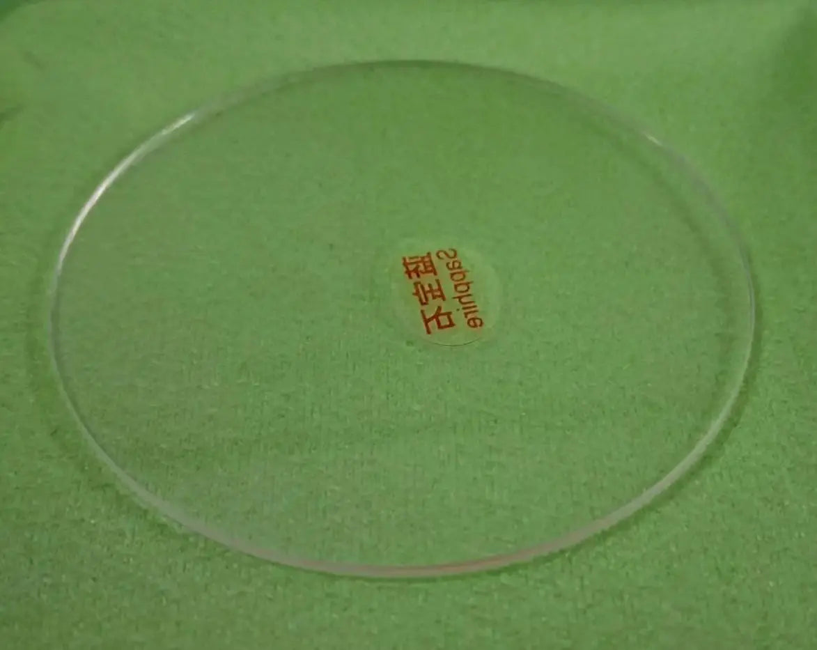 1.0mm Thick Flat Sapphire Watch Crystal 43.5mm 44mm 44.5mm 45mm Diameter Round Glass Replacement W6369