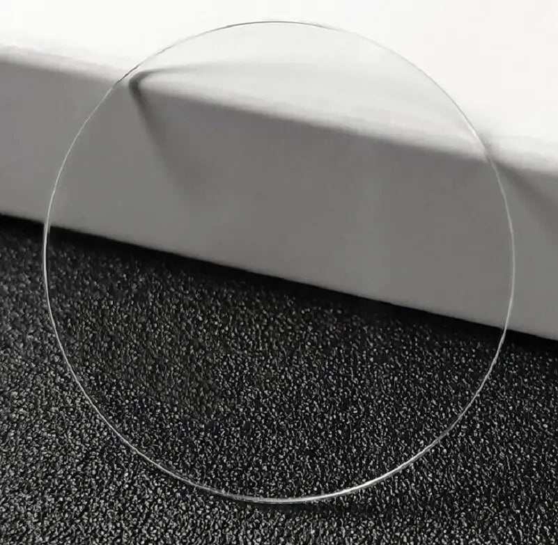 1.5mm Thick Flat Mineral Watch Crystal 38mm-43mm Diameter Round Glass for Watch Face W2029