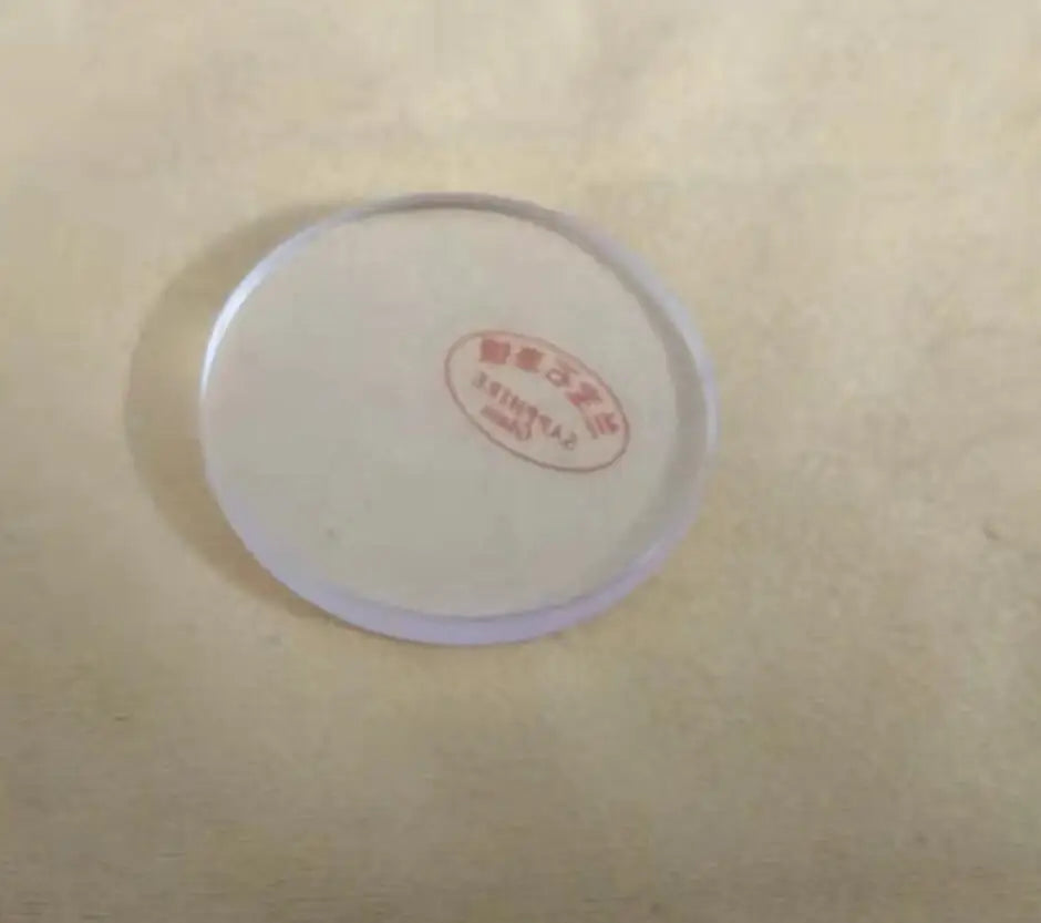 3.0mm Thickness Flat Sapphire Watch Glass 29mm Diameter Round Crystal for Watch Repair
