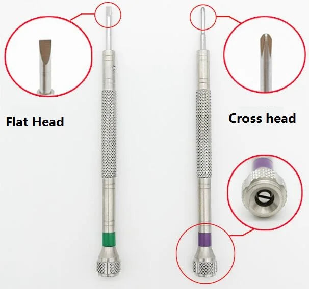 Watch Repair Screwdriver 0.6mm to 2.0mm Blades for Watches Eyeglasses Repair W1581