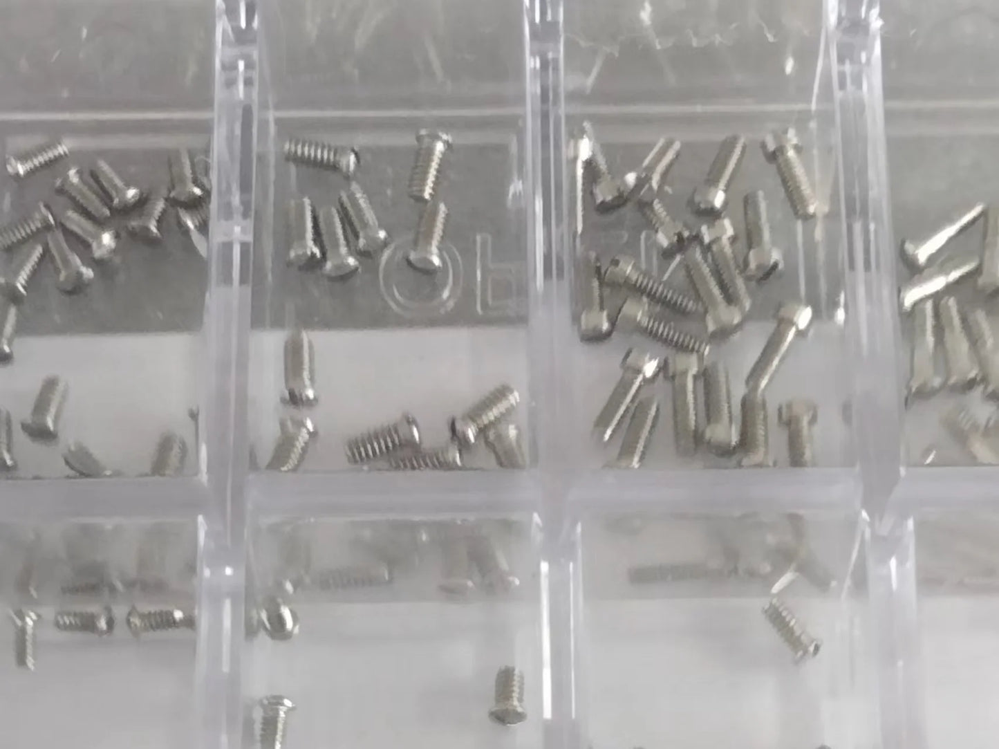 Set of 200pcs 1.0mm 1.2mm 1.4mm Thread Diameter Watch Caseback Screw 1.4mm to 2.0mm Flat Head W8624