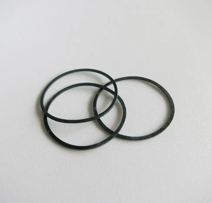 Assortment of 35 Sizes Total 105pcs Flat O Ring Round Rubber Gasket for RX Waterproof Watch Caseback W-609RLX