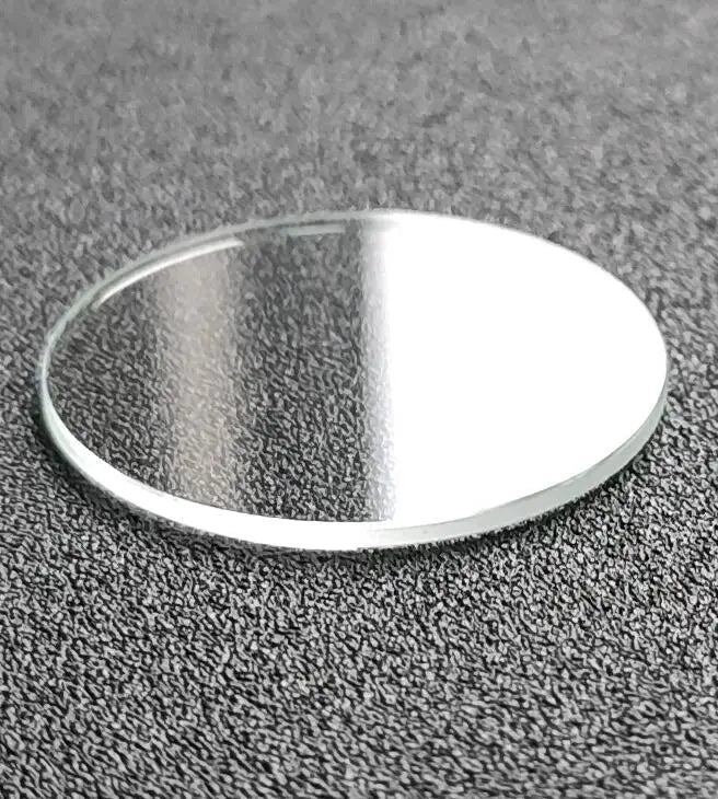 1.5mm Thickness Flat Mineral Watch Crystal 42.5mm-56mm Diameter Transparent Round Glass W2030