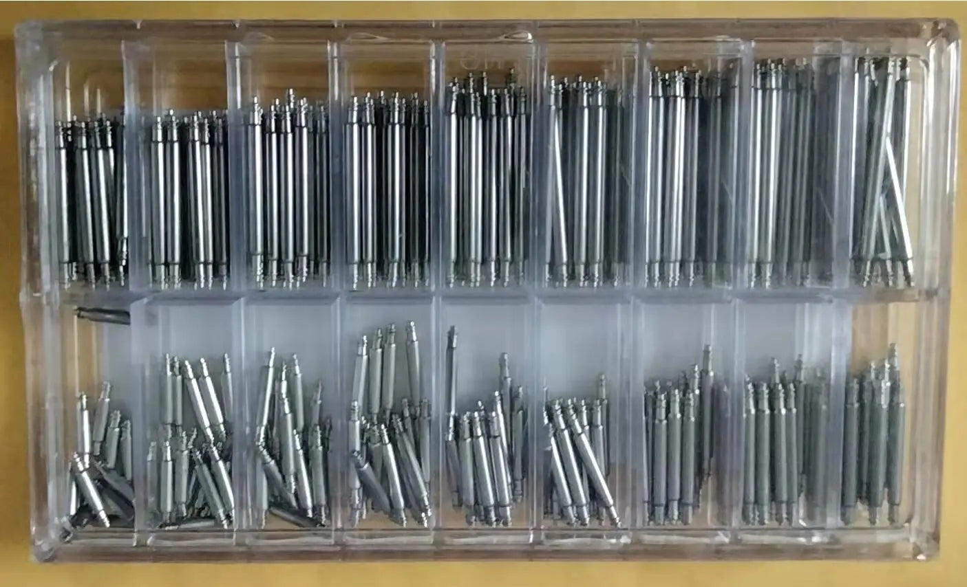 1.8mm Thick Stainless Steel Double Flange Watch Band Spring Bar from 8mm to 25mm W9387