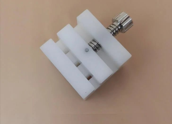 White Plastic Watch Bracelet Vise Tool Metal Band Holder for Removing Watch Strap Link Pin W3499