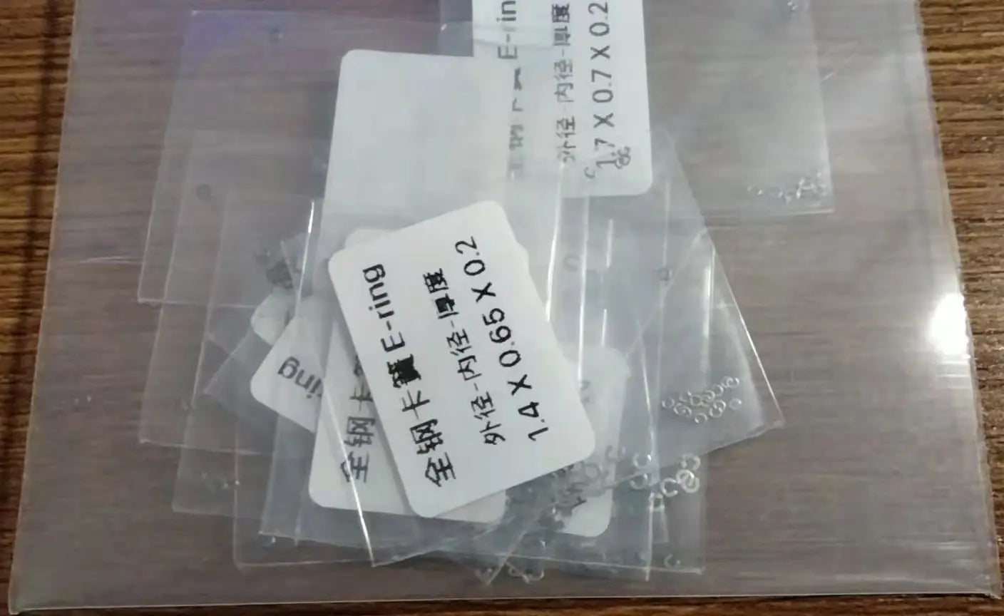 Pack of Steel E Shaped Watch Pusher Clip Circlip 10 Sizes for Holding Digital Watch Push Buttons in Place W4796