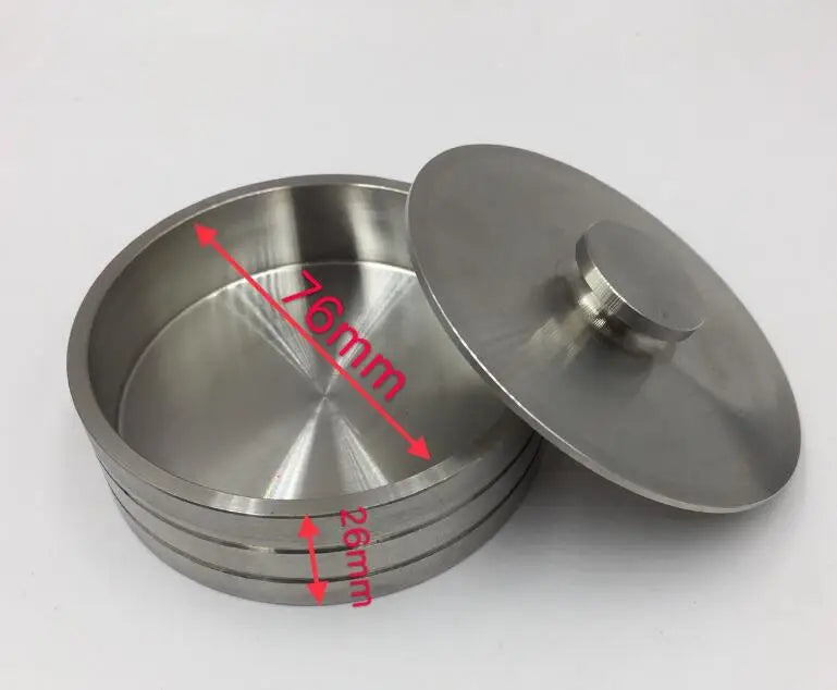 77mm Diameter Stainless Steel Alcohol Benzine Watch Oil Cup Lid with Knob for Watchmakers W9158