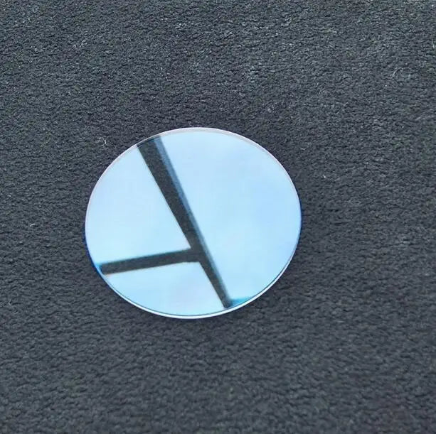 1.0mm Thickness Flat Mineral Watch Crystal with Blue Hue Round Glass 30mm to 40mm Diameter W1555