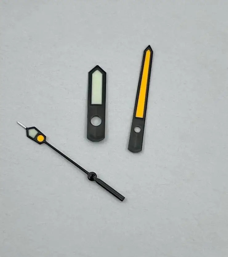 W2959 Watch Hands Kit Silver Black Color Replacement C3 Luminous for NH35 36 4R 6R SPB185J1 SPB187J1