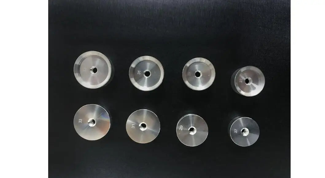 W5019 Set of Assorted 25PCS Aluminum Watch Back Case Press Dies 12mm to 44mm for Cover Presser Closer
