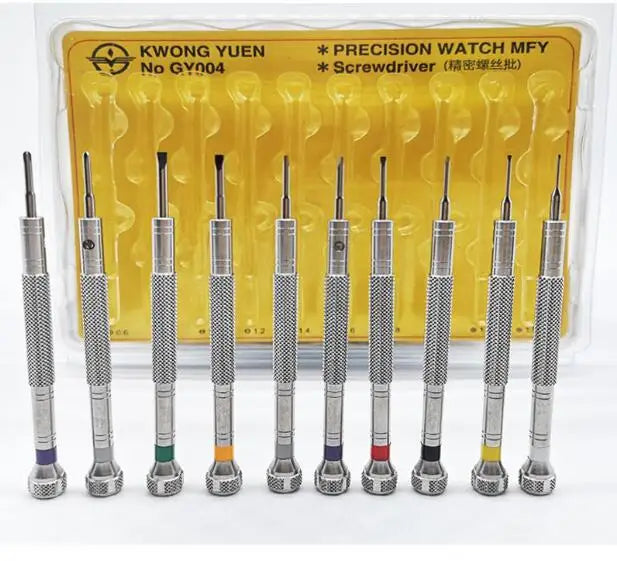 Watch Repair Screwdriver 0.6mm to 2.0mm Blades for Watches Eyeglasses Repair W1581