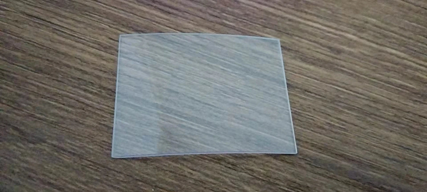 1.0mm 1.5mm Thickness Domed Rectangular Watch Crystal 30mm*40mm Curved Mineral Glass for Watchmakers