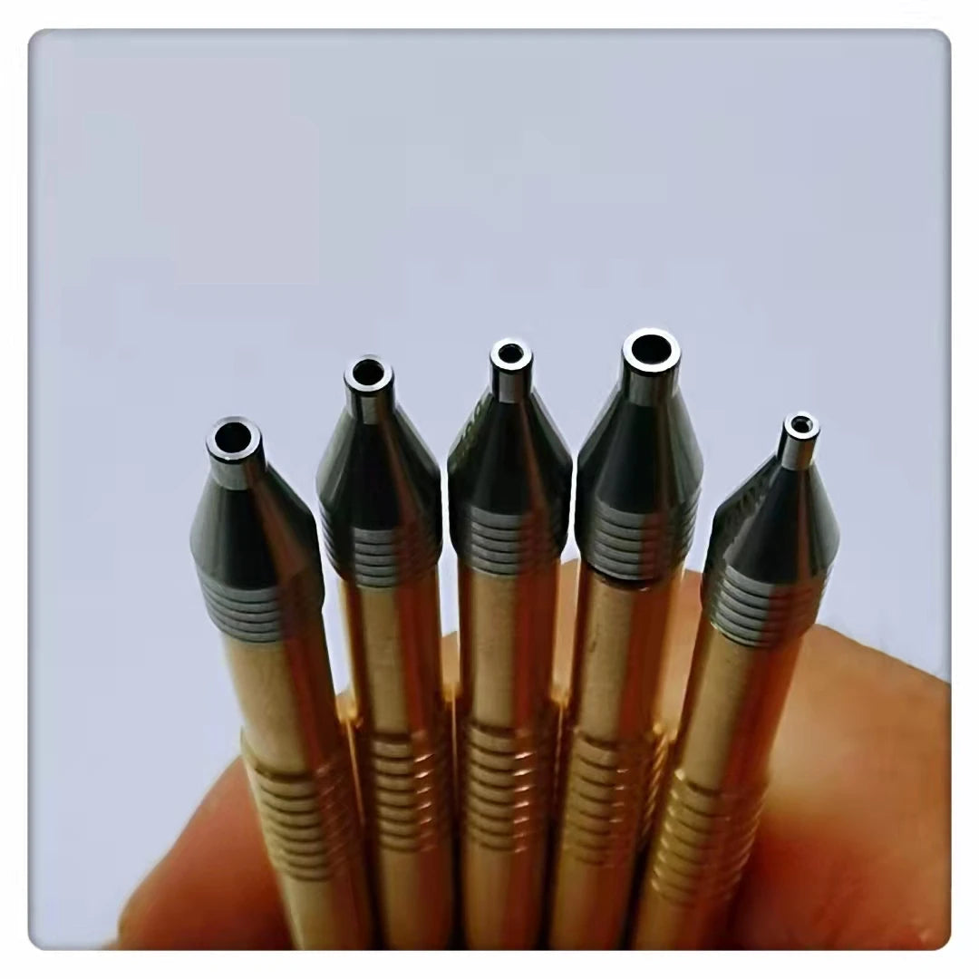 Set of 5pcs 0.6mm to 1.6mm Watch Hand Setter Pressure Tool wtih Copper Handle Steel Tip for Fitting Hand W6430