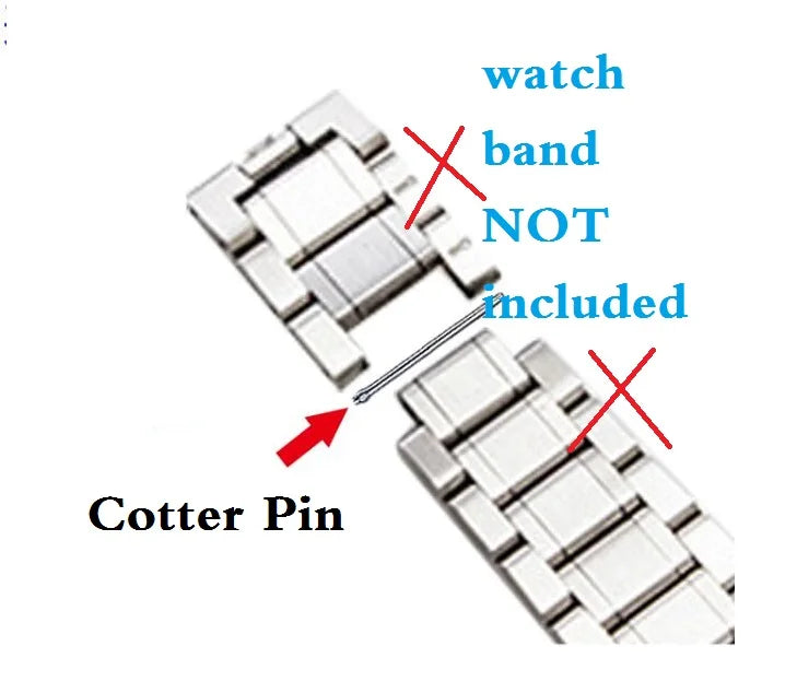 0.9mm Thickness Watch Bracelet Band Part Steel Cotter Pin 17mm to 27mm W3062