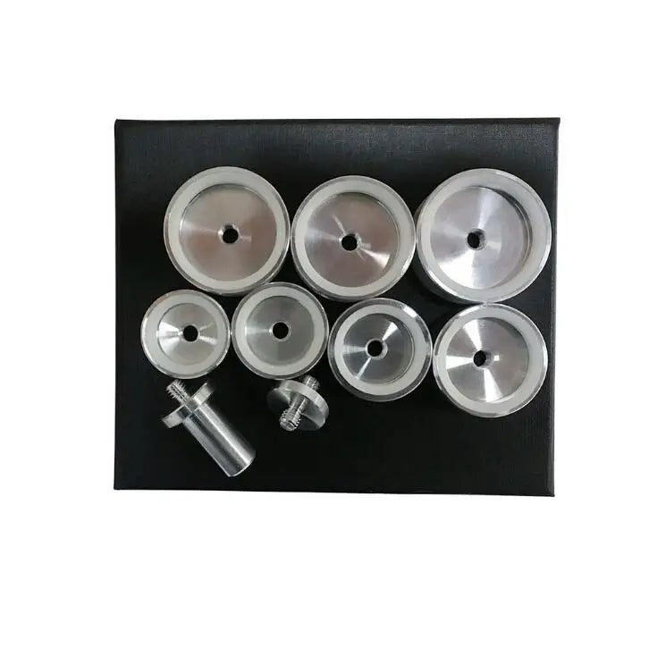 W3587 Assortment of 40mm 38mm 36mm 34mm 31mm 30mm 27mm Aluminum Die Set for Watch Caseback Closer Cover Press Tool