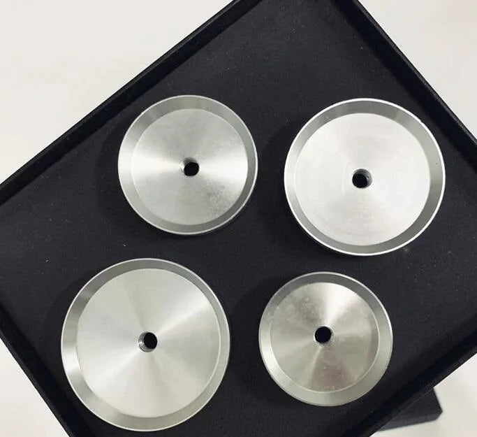 Set of 4PCS 5.0mm Thread Alloy Watch Caseback Press Dies 36mm to 50mm Diameter for Watch  Case Cover Press Tool W6088
