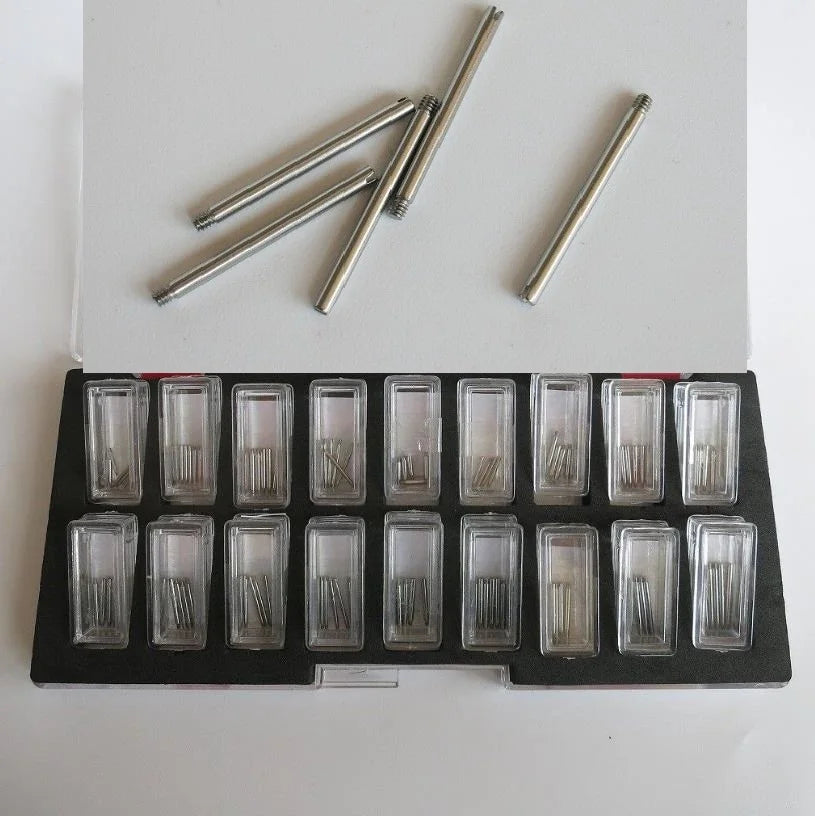 Set of 90Pcs Watchmakers Part M0.8 to M1.4 Watch Bracelet Screw Pins Links Replacements for RX Watch Band Strap Repair W4041