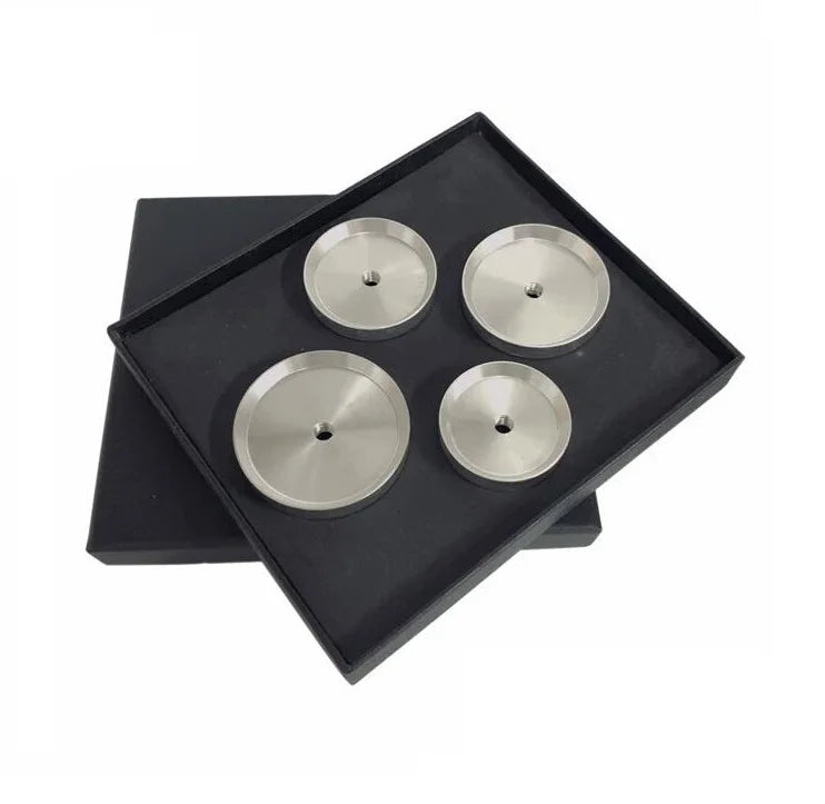 Set of 4PCS 5.0mm Thread Alloy Watch Caseback Press Dies 36mm to 50mm Diameter for Watch  Case Cover Press Tool W6088