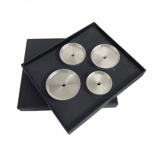 Set of 4PCS 5.0mm Thread Alloy Watch Caseback Press Dies 36mm to 50mm Diameter for Watch  Case Cover Press Tool W6088