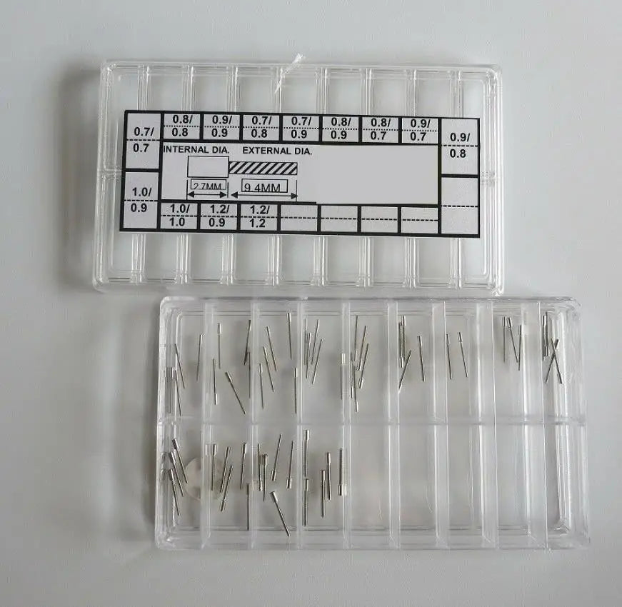 Set of 65PCS Crown Extender Part Watch Winding Stem Extenders for Watch Movement 13 Sizes