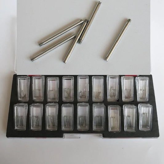 Set of 90Pcs Watchmakers Part M0.8 to M1.4 Watch Bracelet Screw Pins Links Replacements for RX Watch Band Strap Repair W4041