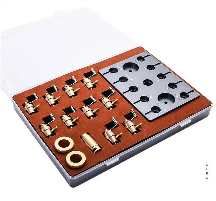 Set of Assorted Mainspring Winder Watch Movement Repair Tool Kit with High Strength Stainless Steel Arbor Different Models