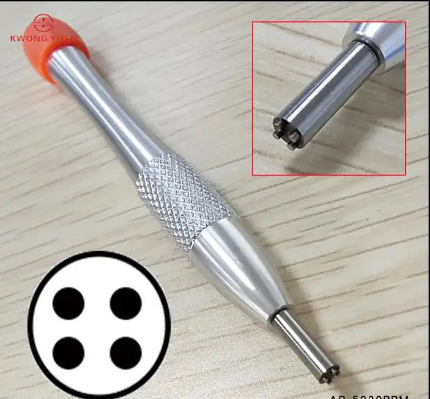Watch Crown Tube Remover Screwdriver with 4 Round Pins Blade Fit For Lady Men A Watch W0256