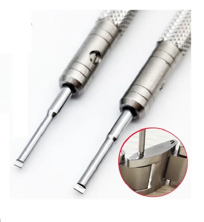 Watch Band Remover Screwdriver with T Shaped Blade 0.8mm 1.0mm 1.2mm 1.4mm 1.6mm 1.8mm for Rx Bracelet Repair W4112