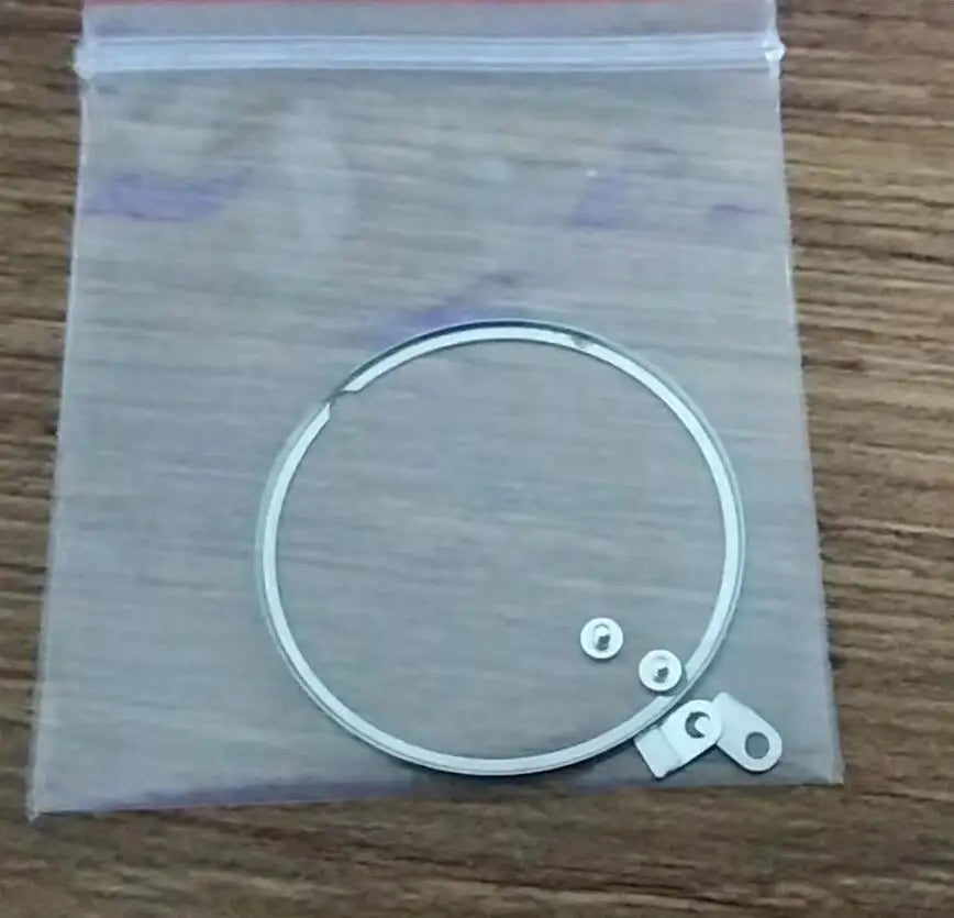 W2852 Watch Repair Replacement Part Steel Movement Spacer Ring with 2 Mounting Screws and Tabs for 2824 2836